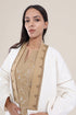 Embroidered Wool long Coat